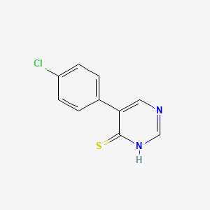 4-Pyrimidinethiol, 5-(4-chlorophenyl)-