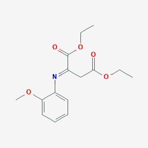 Diethyl 2-(2-methoxyphenyl)iminobutanedioate