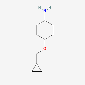 molecular formula C10H19NO B1507744 反式-4-(环丙基甲氧基)环己胺 CAS No. 919799-80-7