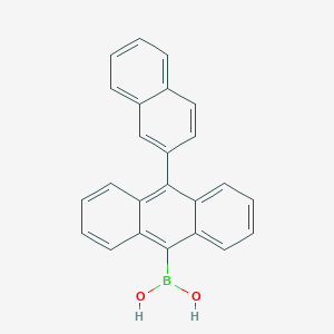 molecular formula C24H17BO2 B150775 10-(2-萘基)蒽-9-硼酸 CAS No. 597554-03-5