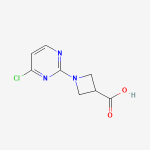 molecular formula C8H8ClN3O2 B1507768 1-(4-Chloropyrimidin-2-yl)azetidine-3-carboxylic acid CAS No. 1289388-50-6