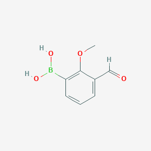 B150777 3-Formyl-2-methoxyphenylboronic acid CAS No. 480424-49-5