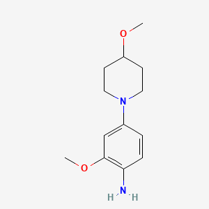 2-Methoxy-4-(4-methoxy-1-piperidinyl)-aniline