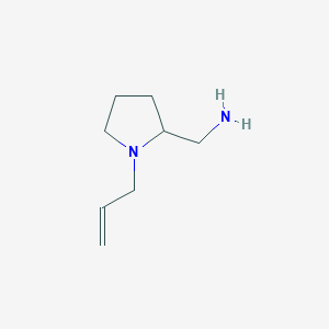 molecular formula C8H16N2 B150781 (1-烯丙基吡咯烷-2-基)甲胺 CAS No. 26116-13-2