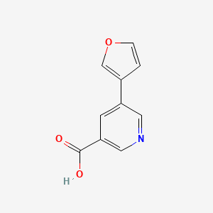 molecular formula C10H7NO3 B1507815 5-(呋喃-3-基)吡啶-3-甲酸 CAS No. 1160106-84-2