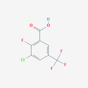 molecular formula C8H3ClF4O2 B150782 3-氯-2-氟-5-(三氟甲基)苯甲酸 CAS No. 129931-45-9