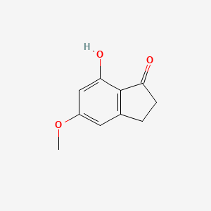 molecular formula C10H10O3 B1507853 7-Hydroxy-5-methoxy-2,3-dihydro-1H-inden-1-one CAS No. 76842-70-1