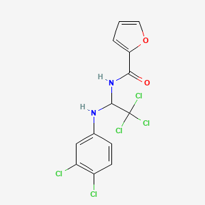 N-(2,2,2-Trichloro-1-(3,4-dichloroanilino)ethyl)-2-furamide