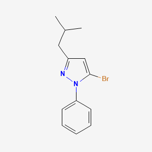 molecular formula C13H15BrN2 B1507863 5-bromo-3-isobutyl-1-phenyl-1H-pyrazole CAS No. 1188116-52-0