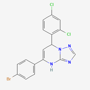 5-(4-Bromophenyl)-7-(2,4-dichlorophenyl)-1,7-dihydro-[1,2,4]triazolo[1,5-a]pyrimidine