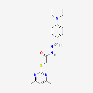 N'-{(E)-[4-(diethylamino)phenyl]methylidene}-2-[(4,6-dimethylpyrimidin-2-yl)sulfanyl]acetohydrazide