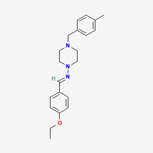 N-[(E)-(4-ethoxyphenyl)methylidene]-4-(4-methylbenzyl)-1-piperazinamine