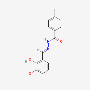 N'-[(E)-(2-hydroxy-3-methoxyphenyl)methylidene]-4-methylbenzohydrazide