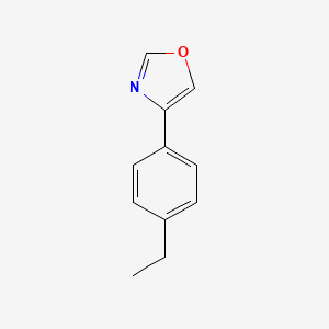 molecular formula C11H11NO B1507878 4-(4-乙基苯基)恶唑 CAS No. 54289-72-4