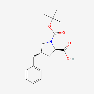 (2R,4S)-4-Benzyl-1-(tert-butoxycarbonyl)pyrrolidine-2-carboxylic acid