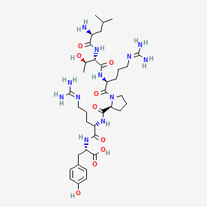 L-Leucyl-L-threonyl-N~5~-(diaminomethylidene)-L-ornithyl-L-prolyl-N~5~-(diaminomethylidene)-L-ornithyl-L-tyrosine