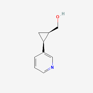molecular formula C9H11NO B1507895 (1R,2S)-rel-2-(3-Pyridinyl)-cyclopropanemethanol CAS No. 484654-44-6