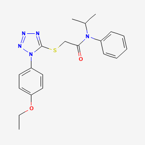 2-((1-(4-Ethoxyphenyl)-1H-tetraazol-5-YL)thio)-N-isopropyl-N-phenylacetamide