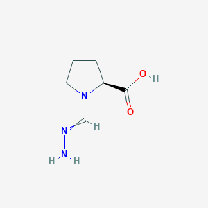 molecular formula C6H11N3O2 B1507906 1-(Hydrazinylidenemethyl)-L-proline CAS No. 35404-59-2