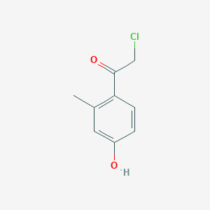 molecular formula C9H9ClO2 B15079094 2-Chloro-1-(4-hydroxy-2-methylphenyl)ethanone CAS No. 37904-71-5