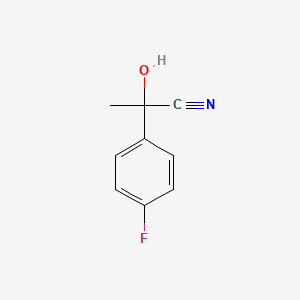 molecular formula C9H8FNO B1507913 2-(4-Fluorophenyl)-2-hydroxypropanenitrile CAS No. 393781-55-0
