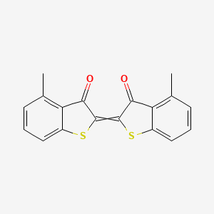 molecular formula C18H12O2S2 B1507915 (E)-4-Methyl-2-(4-methyl-3-oxobenzo[B]thiophen-2(3H)-ylidene)benzo[B]thiophen-3(2H)-one CAS No. 5858-24-2