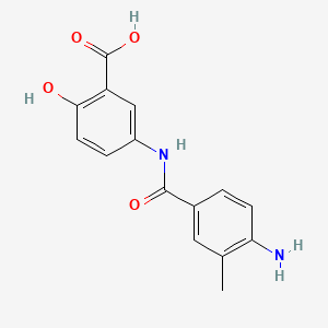 molecular formula C15H14N2O4 B1507916 3-Methyl-4-amino-3'-carboxy-4'-hydroxybenzanilide CAS No. 6201-84-9