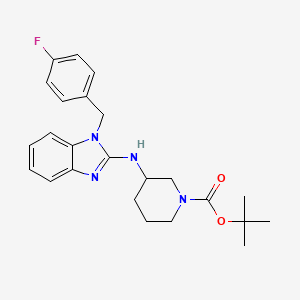 molecular formula C24H29FN4O2 B1507921 1-Boc-3-[1-(4-fluoro-benzyl)-1H-benzoimidazol-2-ylamino]-piperidine CAS No. 885270-89-3