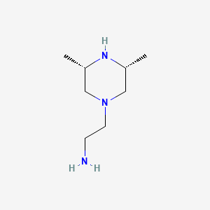 molecular formula C8H19N3 B1507922 2-[(3R,5S)-3,5-Dimethylpiperazin-1-YL]ethanamine 