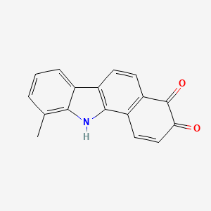 molecular formula C17H11NO2 B1507928 10-Methyl-11H-benzo[A]carbazole-3,4-dione CAS No. 5862-83-9