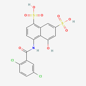 molecular formula C17H11Cl2NO8S2 B1507930 4-(2,5-Dichlorobenzamido)-5-hydroxynaphthalene-1,7-disulfonic acid CAS No. 6407-95-0
