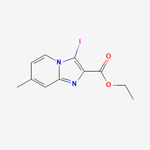 molecular formula C11H11IN2O2 B1507941 Ethyl 3-iodo-7-methylimidazo[1,2-a]pyridine-2-carboxylate CAS No. 885276-74-4