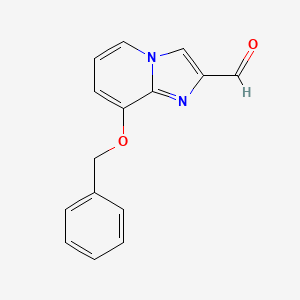 molecular formula C15H12N2O2 B1507942 8-(Benzyloxy)imidazo[1,2-a]pyridine-2-carbaldehyde CAS No. 885276-89-1