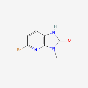 molecular formula C7H6BrN3O B1507950 5-Bromo-3-methyl-1H-imidazo[4,5-B]pyridin-2(3H)-one CAS No. 924293-37-8