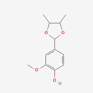 4-(4,5-Dimethyl-1,3-dioxolan-2-yl)-2-methoxyphenol