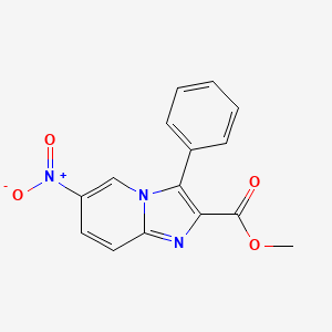 Methyl 6-nitro-3-phenylimidazo[1,2-A]pyridine-2-carboxylate