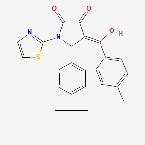 5-(4-tert-butylphenyl)-3-hydroxy-4-(4-methylbenzoyl)-1-(1,3-thiazol-2-yl)-1,5-dihydro-2H-pyrrol-2-one