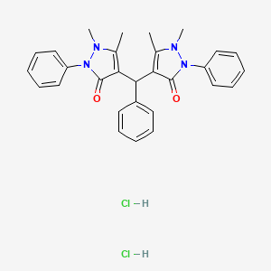 4,4'-(Phenylmethylene)bis(1,5-dimethyl-2-phenyl-1H-pyrazol-3(2H)-one) dihydrochloride