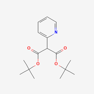 molecular formula C16H23NO4 B1507979 Di-tert-butyl 2-(pyridin-2-yl)malonate CAS No. 1104643-39-1