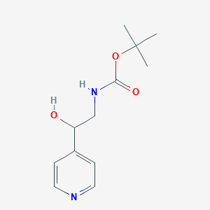 molecular formula C12H18N2O3 B1507981 Tert-butyl 2-hydroxy-2-(pyridin-4-yl)ethylcarbamate 