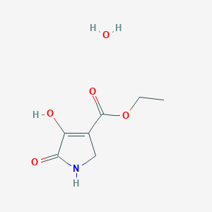 molecular formula C7H11NO5 B1507986 Ethyl 4-hydroxy-5-oxo-2,5-dihydro-1H-pyrrole-3-carboxylate hydrate CAS No. 175278-57-6