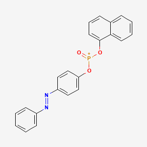 molecular formula C22H16N2O3P+ B1507987 Phosphoric acid,mono-1-naphthalenyl mono[4-(phenylazo)phenyl] ester (9CI) 