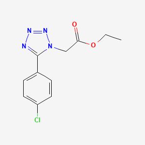 1H-Tetrazole-1-acetic acid, 5-(4-chlorophenyl)-, ethyl ester