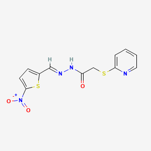 N'-((5-Nitro-2-thienyl)methylene)-2-(2-pyridinylthio)acetohydrazide