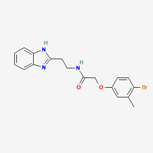 N-[2-(1H-benzimidazol-2-yl)ethyl]-2-(4-bromo-3-methylphenoxy)acetamide