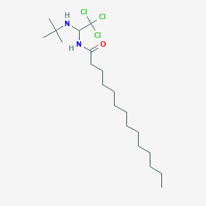 N-[1-(tert-butylamino)-2,2,2-trichloroethyl]tetradecanamide