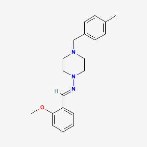 N-[(E)-(2-methoxyphenyl)methylidene]-4-(4-methylbenzyl)-1-piperazinamine