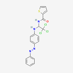 Thiophene-2-carboxylic acid (2,2,2-trichloro-1-(4-phenylazo-phenylamino)ET)amide