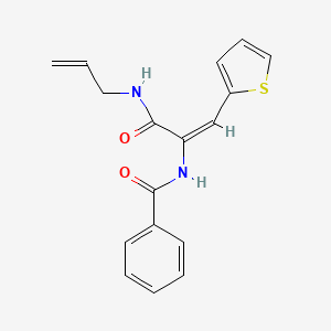 N-(1-Allylcarbamoyl-2-thiophen-2-yl-vinyl)-benzamide