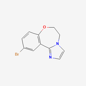 B1508034 10-BROMO-5,6-DIHYDROBENZO[F]IMIDAZO[1,2-D][1,4]OXAZEPINE CAS No. 1282516-56-6